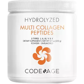 CodeAge Multi Collagen Protein Powder / Пептиды коллагена 5 типов + 18 аминокислот 252 г в магазине биодобавок nutrido.shop