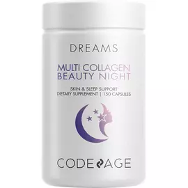 CodeAge Multi Collagen Beauty Night / Коллаген с мелатонином для приема на ночь 150 капсул в магазине биодобавок nutrido.shop
