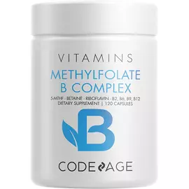 CodeAge Methylfolate B Complex / Метилфолат Б комплекс з 5-MTHF120 капсул від магазину біодобавок nutrido.shop