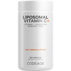 CodeAge Liposomal Vitamin C / Липосомальный витамин C + цинк и биофлавоноиды 180 капсул в магазине биодобавок nutrido.shop