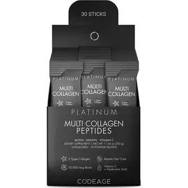 CodeAge Multi Collagen Peptides Powder Platinum / Пептиды коллагена, обогащенные витаминами 30 шт в магазине биодобавок nutrido.shop
