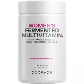 CodeAge Women’s Daily Multivitamin / Ежедневные ферментированные мультивитамины для женщин 120 капс в магазине биодобавок nutrido.shop