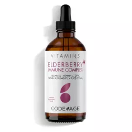 CodeAge Organic Black Elderberry Liquid Syrup / Органический сироп из черной бузины 120 мл в магазине биодобавок nutrido.shop