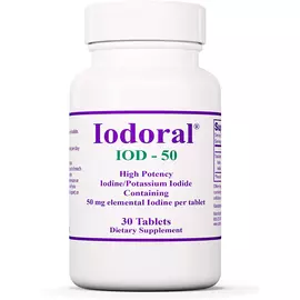 Optimox Iodoral / Йодорал йод 50 мг 30 таблеток від магазину біодобавок nutrido.shop