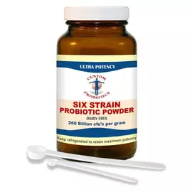 Custom probiotics Six Strain Probiotic Powder / Шість штамів пробіотиків 260млрд / 1гр 50 грам від магазину біодобавок nutrido.shop