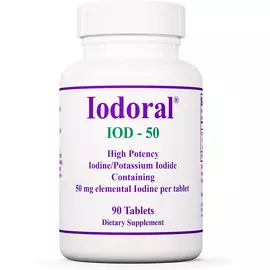 Optimox Iodoral / Йодорал йод 50 мг 90 таблеток від магазину біодобавок nutrido.shop