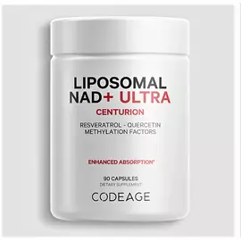 CodeAge Liposomal NAD+ Ultra / Ліпосомальний НАД+ Ультра для підтримки здорового старіння 90 капсул від магазину біодобавок nutrido.shop