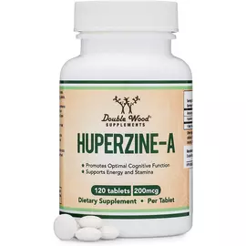 Double Wood Huperzine A / Гіперзин А підтримка здоров'я мозку 120 табл від магазину біодобавок nutrido.shop