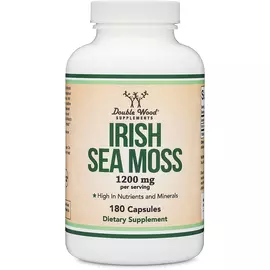 Double Wood Irish Moss Extract / Ірландський мох  для здоров'я органів дихання 180 капсул від магазину біодобавок nutrido.shop