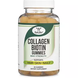 Double Wood Collagen Gummies / Колаген і біотин для волосся, шкіри та нігтів 60 жувал. таблеток від магазину біодобавок nutrido.shop