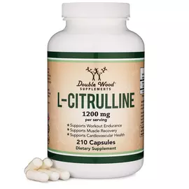 Double Wood L-Citrulline / Л Цитрулін амінокислота 210 капс від магазину біодобавок nutrido.shop