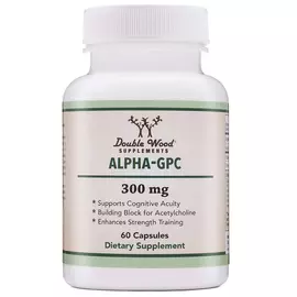 Double Wood Alpha GPC / Альфа-ГПХ Холин для когнитивного здоровья 60 капсул в магазине биодобавок nutrido.shop