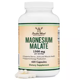 Double Wood Magnesium Malate / Магній Малат 420 капсул від магазину біодобавок nutrido.shop
