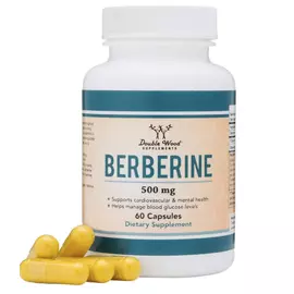 Double Wood Berberine / Берберин 500 мг 60 капсул від магазину біодобавок nutrido.shop