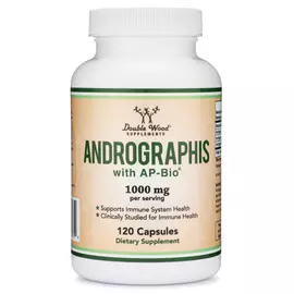 Double Wood Andrographis / Андрографіс підтримка здоров'я імунної системи 120 капсул від магазину біодобавок nutrido.shop
