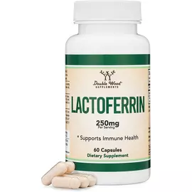 Double Wood Lactoferrin / Лактоферрін 125 мг 60 капсул від магазину біодобавок nutrido.shop