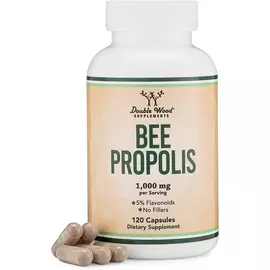 Double Wood Bee Propolis / Бджолиний прополіс 500 мг 120 капсул від магазину біодобавок nutrido.shop