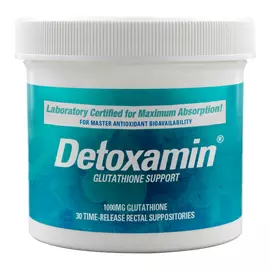 Detoxamin glutathione support 1000 MG /  Свечи с глутатионом 1000 мг 30 шт в магазине биодобавок nutrido.shop