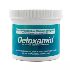 Detoxamin EDTA glutathione support 750 MG / Детоксамін свічки ЕДТА з глутатионом 30 шт від магазину біодобавок nutrido.shop
