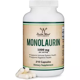 Double Wood Monolaurin / Монолаурин поддержка иммунной системы 210 капсул в магазине биодобавок nutrido.shop