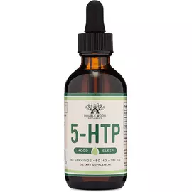 Double Wood 5-HTP Liquid Drops / 5-гидрокситриптофан для хорошего настроения и сна жидкий 60 мл в магазине биодобавок nutrido.shop