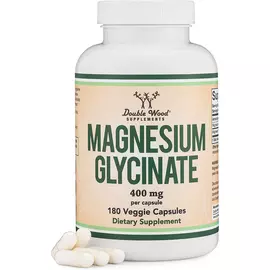 Double Wood Magnesium Glycinate / Магній гліцинат 400 мг 180 капсул від магазину біодобавок nutrido.shop