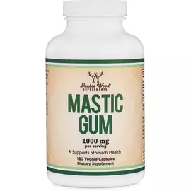 Double Wood Mastic Gum / Мастика підтримка здоров'я шлунка 500 мг 180 капсул від магазину біодобавок nutrido.shop