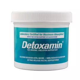 Detoxamin EDTA glutathione support 500 MG / Детоксамін свічки ЕДТА з глутатионом 30 шт від магазину біодобавок nutrido.shop