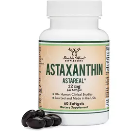 Double Wood Astaxanthin / Астаксантин антиоксидант 12 мг 60 капсул в магазине биодобавок nutrido.shop