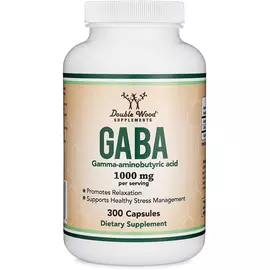 Double Wood GABA / ГАБА гамма-аміномасляна кислота 500 мг 300 капс від магазину біодобавок nutrido.shop