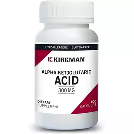 Kirkman Alpha-ketoglutaric acid / Альфа-кетоглутарова кислота 300 мг 100 капсул від магазину біодобавок nutrido.shop