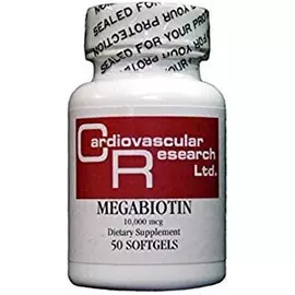 Ecological Formulas Megabiotin / Біотин (d-біотин) 10 мг 50 капсул від магазину біодобавок nutrido.shop
