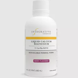 Integrative Therapeutics Liquid Calcium Magnesium / Жидкий кальций-магний (1:1) вкус ягод 480 мл в магазине биодобавок nutrido.shop