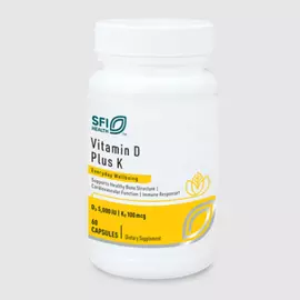 Klaire Plus Vitamin D K / Вітамін Д3 5000 МО + К2 60 капсул від магазину біодобавок nutrido.shop