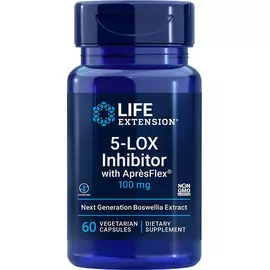 Life Extension 5-LOX Inhibitor with AprèsFlex / Босвелія 5-LOX блокатор з ApresFlex 60 капсул від магазину біодобавок nutrido.shop