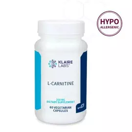 Klaire L-Carnitine / Л-Карнитин 250 мг 60 капс в магазине биодобавок nutrido.shop