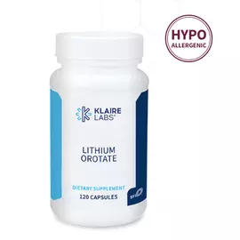 Klaire Lithium orotate / Литий оротат 120 капс в магазине биодобавок nutrido.shop