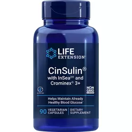 Life Extension CinSulin with InSea2 and Crominex/ Підтримка здорового метаболізму глюкози 90 капсул від магазину біодобавок nutrido.shop