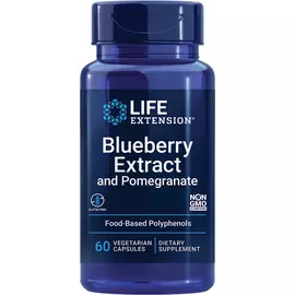 Life Extension Blueberry Extract and Pomegran / Чорниця і гранат антиоксиданти 60 капсул від магазину біодобавок nutrido.shop