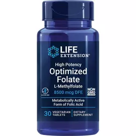 Life Extension High Potency Optimized Folate / Метилфолат 5-MTHF Витамин Б9 8,5 мг 30 таблеток в магазине биодобавок nutrido.shop