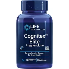 Life Extension Cognitex Elite Pregnenolone / Когнитекс Элит Прегненолон поддержка мозга 60 капсул в магазине биодобавок nutrido.shop
