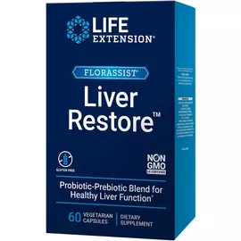 Life Extension Florassist Liver Restore / Смесь пробиотиков и пребиотиков для здоровья печени 60 кап в магазине биодобавок nutrido.shop