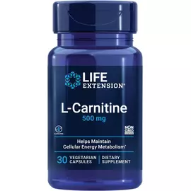 Life Extension L-Carnitine / L-карнитин поддержка митохондрий 500 мг 30 капсул в магазине биодобавок nutrido.shop