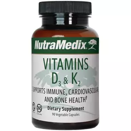 NutraMedix Vitamins D3 K2 / Вітамін Д3 К2 90 капсул від магазину біодобавок nutrido.shop