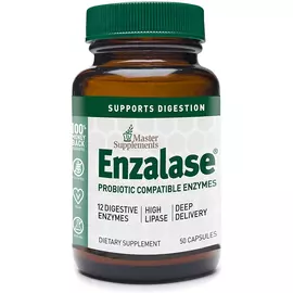 Master Supplements Enzalase / Ензалазе очищающий травний фермент 50 капсул від магазину біодобавок nutrido.shop