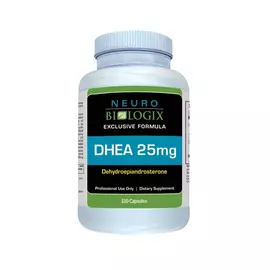 Neurobiologix DHEA 25mg/ДГЕА дегідроепіандростерон 25 мг 100 капсул від магазину біодобавок nutrido.shop