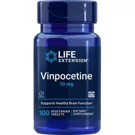 Life Extension Vinpocetine / Вінпоцетин 10 мг 100 вегетаріанських таблеток від магазину біодобавок nutrido.shop