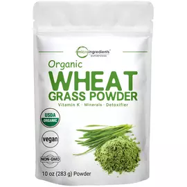Microingredients Organic Wheat Grass Powder / Порошок органічної трави пшениці 283 грамів від магазину біодобавок nutrido.shop