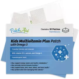 Patch Aid Kids Multivitamin with Omega-3 / Патчи Детские мультивитамины плюс Омега-3 30 шт в магазине биодобавок nutrido.shop