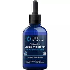 Life Extension Мелатонін швидкої дії Цитрус-ваніль 59 мл від магазину біодобавок nutrido.shop